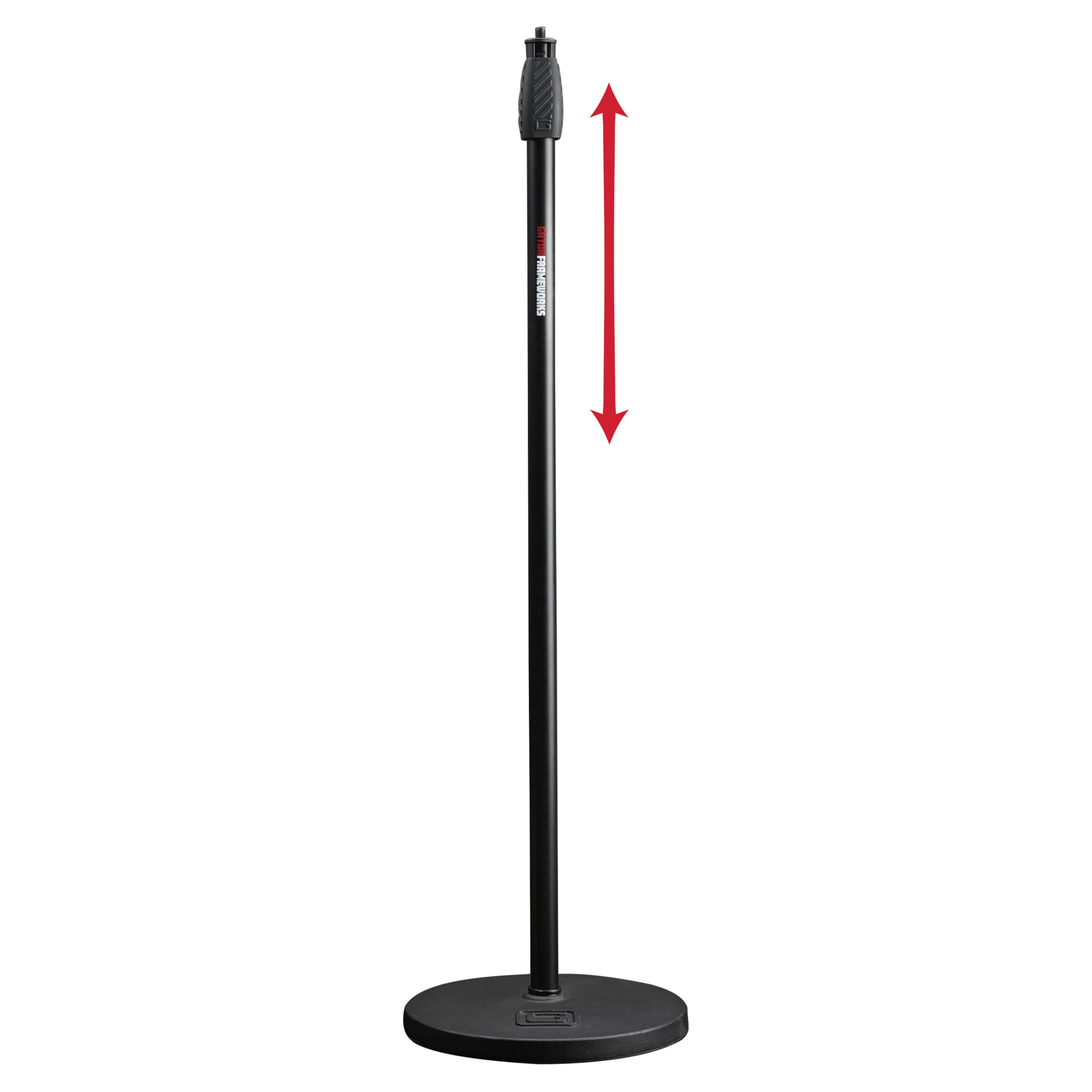 Gator Frameworks - Asta microfonica con base rotonda da 25 (GFW-MIC-1000)
