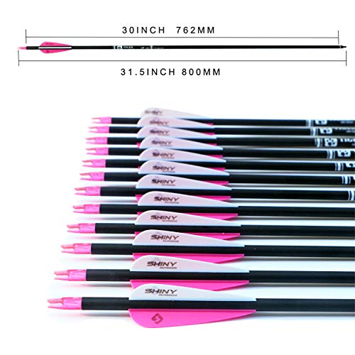 Image of TIGER ARCHERY 30 inch Carbon Arrows for Compound Recurve Bow Hunting Target