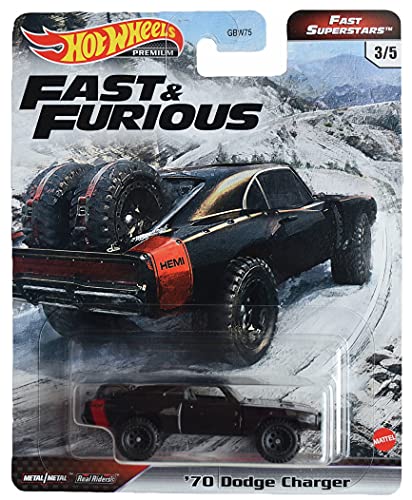 Hot Wheels 70 Dodge Charger negro escala 1:64 miniatura 1