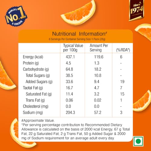 Image of ORION Orange Choco Pie (6 pies) Centre-Filled Chocolate Biscuit - Orange Flavor,168g