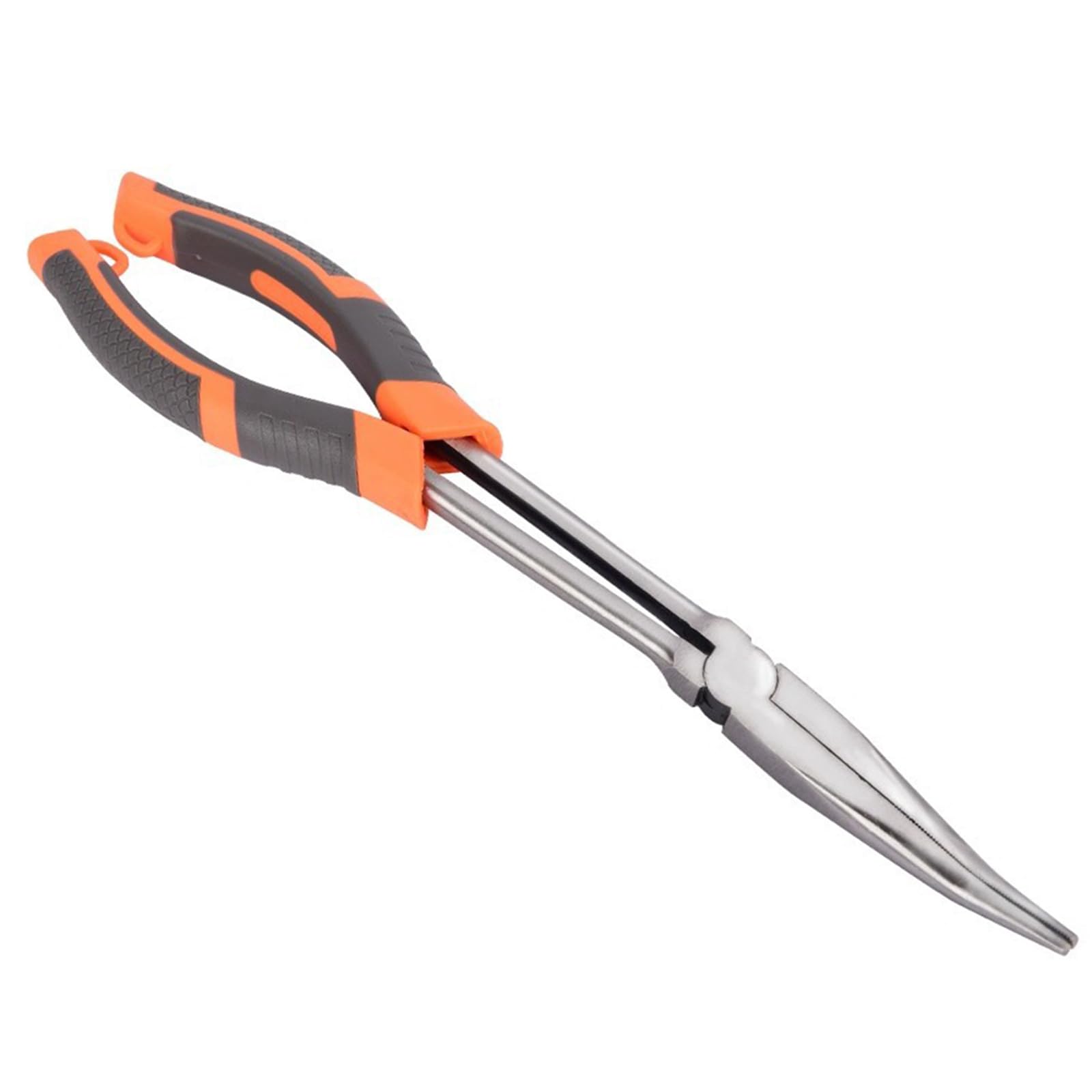Yrohgkpn 25 Degree Small Bend Alloy Steel 11Inch Long Handle Pointed Nose Pliers For Precisions Work In Tight Space Long Nose Pliers