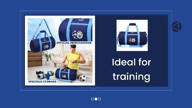 Sac à Dos Manchester City – Officiel, Sport, école, Voyage, 4 Compartiments, Bretelles Rembourrées