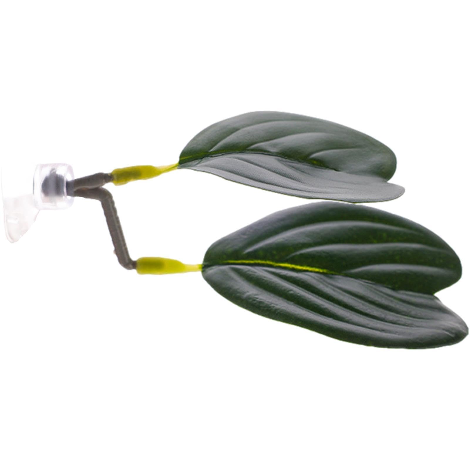 COMFOLIVING Betta Resting Leaf, Betta Fish Leaf, Betta Bed Leaf Hammock For Betta Fish, Simulation Leaves With Suction Cup, Plant Rattan For Reptile Terrarium Fish Tank Ornaments, NMGL7B0RTULH5T0AG98
