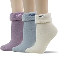 Algopix Similar Product 3 - SUTTOS Women Warm Winter Crew Socks
