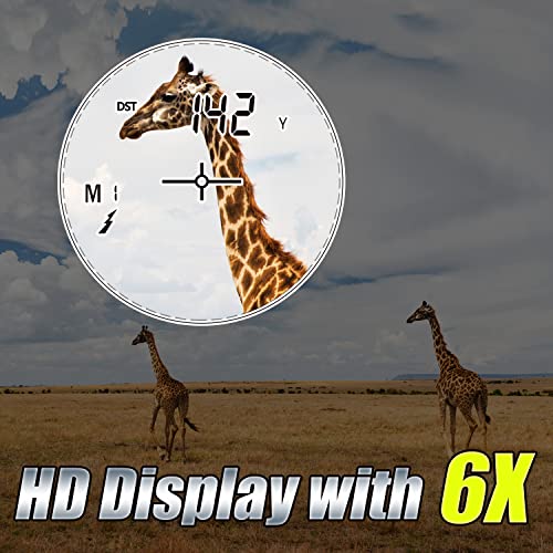 Bijia Hunting Rangefinder-6X 650/1200Yards Multifunction Laser Rangefinder For Hunting,Shooting, Golf,Camping With Slope Correction,Flag-Locking With Vibration,Speed,Angle,Scan,Distance (650Yards) #TOP2