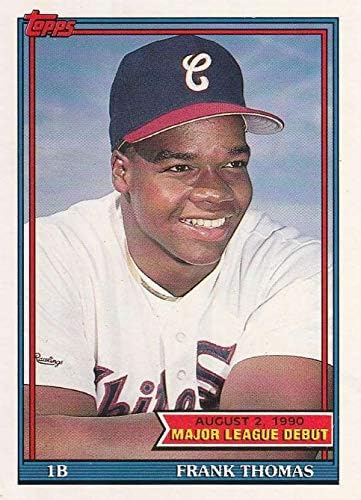 1991 Topps 1990 Debut Baseball #153 Frank Thomas Chicago White Sox Official Major League '90 Debut MLB Trading Card Produced in far fewer quantity than other Topps Issues