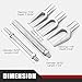 ATPEAM 5-Piece Ball Joint Separator Set | Pickle Fork Tool | Tie Rod Removal Tool Set | 1-1/8