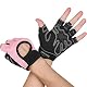 Yasdyri Fitness Handschuhe Damen Herren Trainingshandschuhe 2 Stück Anti Rutsch Silikon Atmungsaktive Sporthandschuhe für Gewichtheben Krafttraining, Handflächenschutz, Radfahren, Bewegung (Rosa, S)