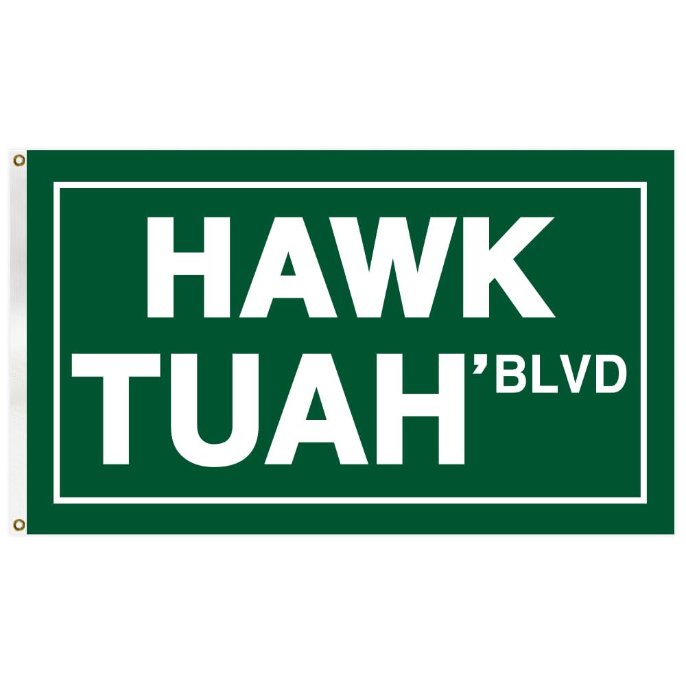 Hawk Tuah Blvd Flagge – Doppelseitig Bedruckt, 90x150 Cm, Outdoor-tauglich & Lustig Für Dekorative Zwecke