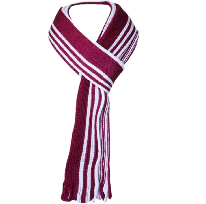 Winter Unisex Woolen Muffler for Men and Women pack of 1 (Red and White)-image-36