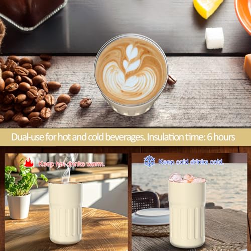 Homealexa Coffee Cup Travel Mugs, Vacuum Insulating Cup 316 Stainless Steel, LED Touch Screen Temperature Gauge, Smart Mug Sealing Bottle 410ml - Image 4