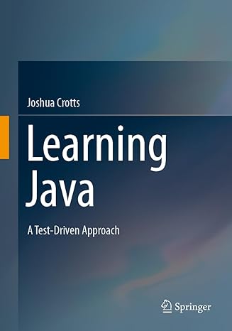 Learning Java: A Test-Driven Approach-finelybook