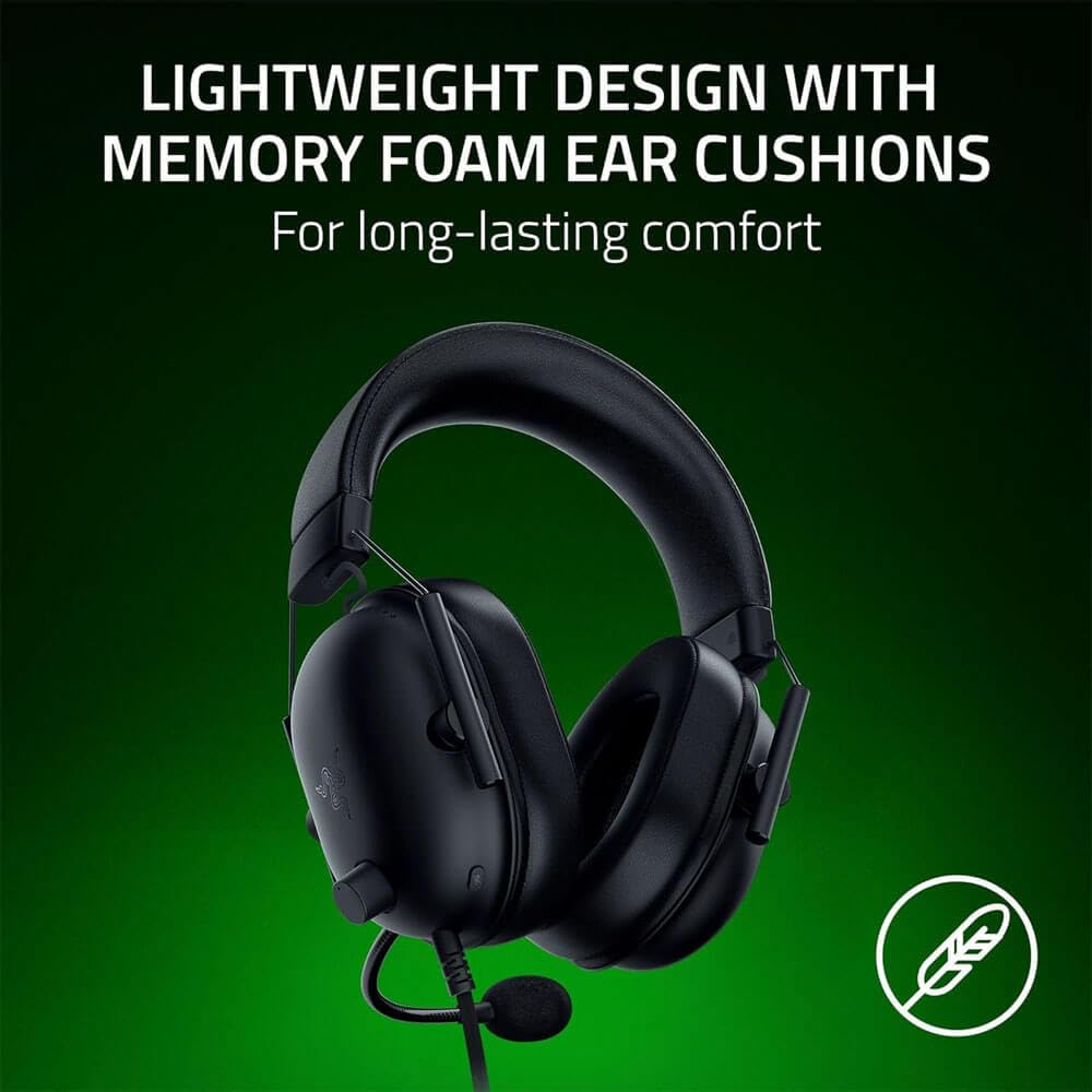 Razer BlackShark V2 X Xbox Gaming Headset: 50mm Drivers - Cardioid Mic - Lightweight - Comfortable, Noise Isolating Earcups - for Xbox Series X, Series S, PS5, PC, Switch Via 3.5mm Audio Jack - Black