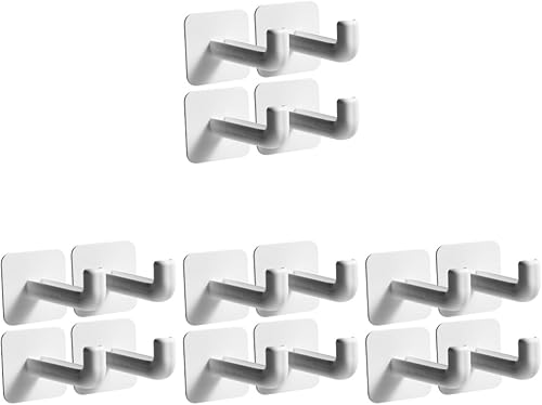 Angoily 16 piezas de gancho para colgar la ropa sucia sin clavos, colgador de pared para el hogar, tendedero de secado plegable montado en la pared,