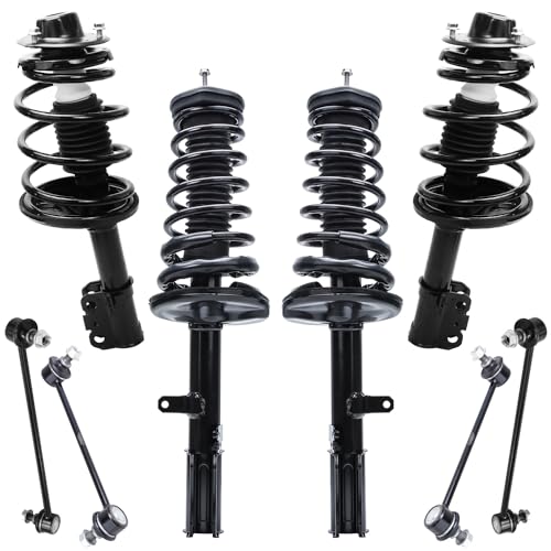 Image of Detroit Axle - 8pc Struts Sway Bars for 1997-2001 Camry Lexus ES300, 1997-2003 Toyota Avalon 1999-2003 Solara Complete Front Rear 4 Struts with Coil Spring 4 Sway Bars Replacement Suspension