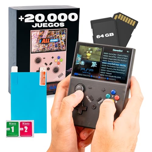 KULTURDENDA CONSOLA RETRO R43S PRO: +20.000 JUEGOS RETRO, CONSOLA PORTáTIL PARA VIDEOJUEGOS CON PANTALLA IPS DE 4,3 Kulturdenda Consola retro R43s Pro: +20.000 juegos retro, consola portátil para videojuegos con ...
