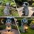 Solar Garden Outdoor Dog Statues - Garden Decorations Dogs Statue with Lantern, Waterproof Led Lights Yard Decor Figurine Birthday Gifts for Women Mom Grandma Dog Lovers for Patio Balcony Lawn