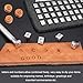 PXBBZDQ Leather Stamps for Leather Working 37 PCS Leather Stamping Kit Contains 10 Numbers and 26 Letters 1/4”