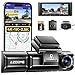 WiFi/WLAN günstig Kaufen-AZDOME 4K Dashcam Auto 4K+ 1080P+ 2.5K vorne hinten innen mit 64GB SD Karte, WiFi, GPS, Super Nachtsicht, Parküberwachung, Loop-Aufnahm, WDR, G Sensor, 3.19” Hitzebeständig, Max 256GB, M550 MAX
