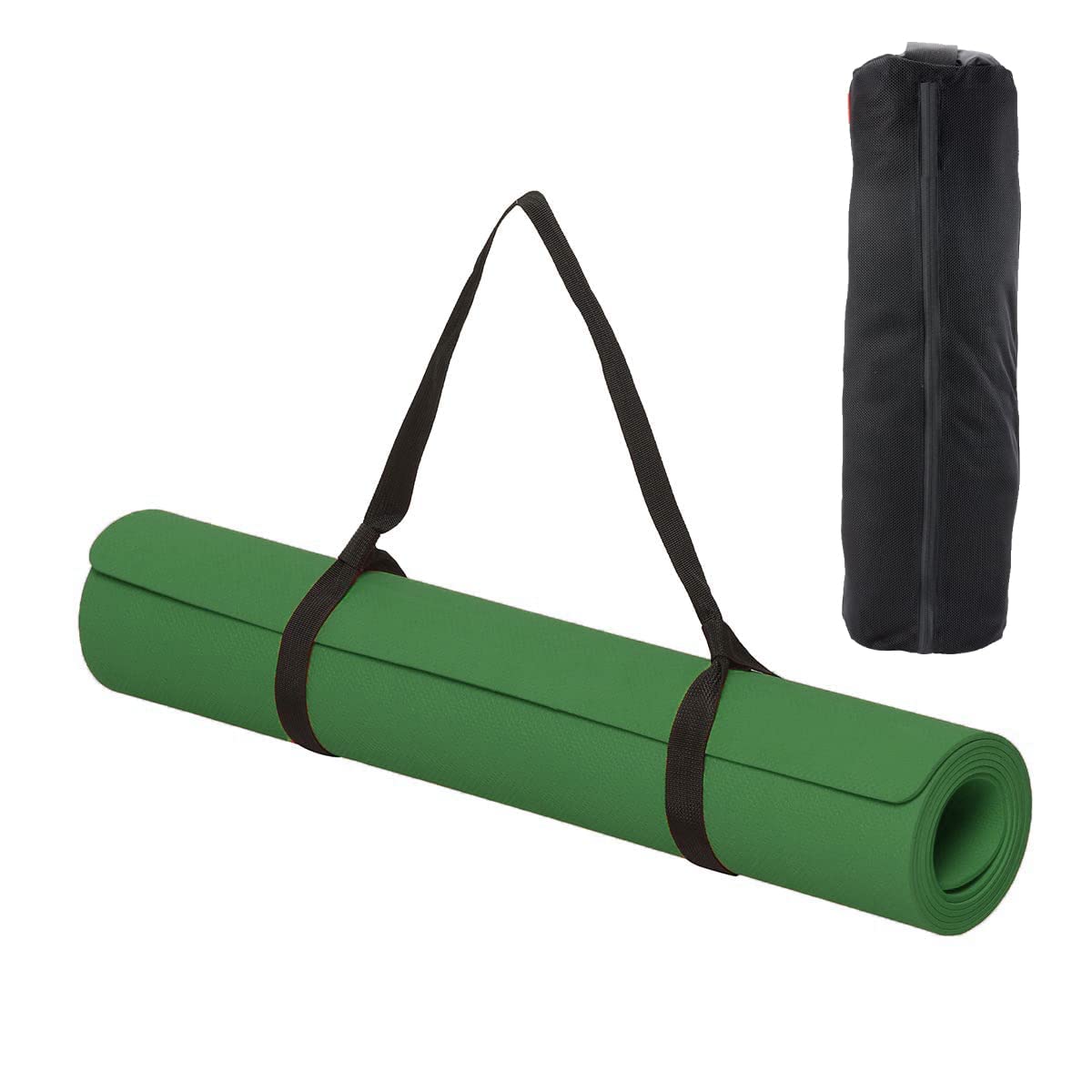 MatWallah 100EVA Eco Friendly Yoga Mat and Exercise Mat with Bag and Carry Strap I Army Green 4