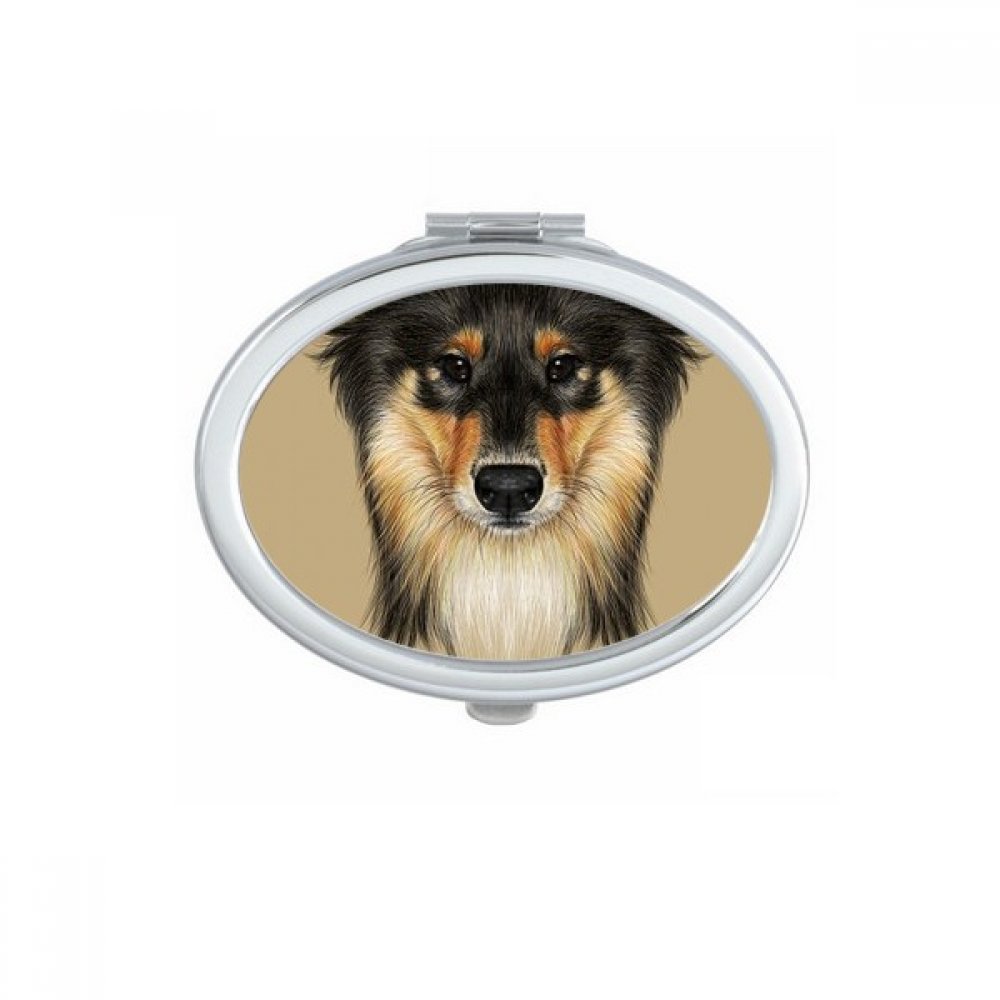 Miroir compact Colley à poil long, cadeau idéal pour passionnés