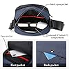 BAIGIO Sacs Bandoulière Homme,Sacs portés épaule pour homme,Pouch Homme Cross Body Bag pour le sport, les voyages, le travail (Bleu, 24x20x9cm) #2