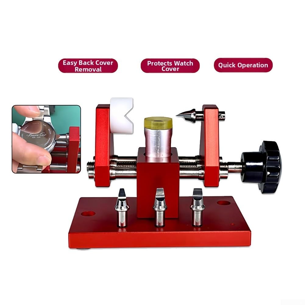 Apriscatole in metallo ad alta resistenza per lunette e braccialetti a scatto, strumento manuale rosso con impugnatura ergonomica per lavori di riparazione precisi senza graffi, 145 mm