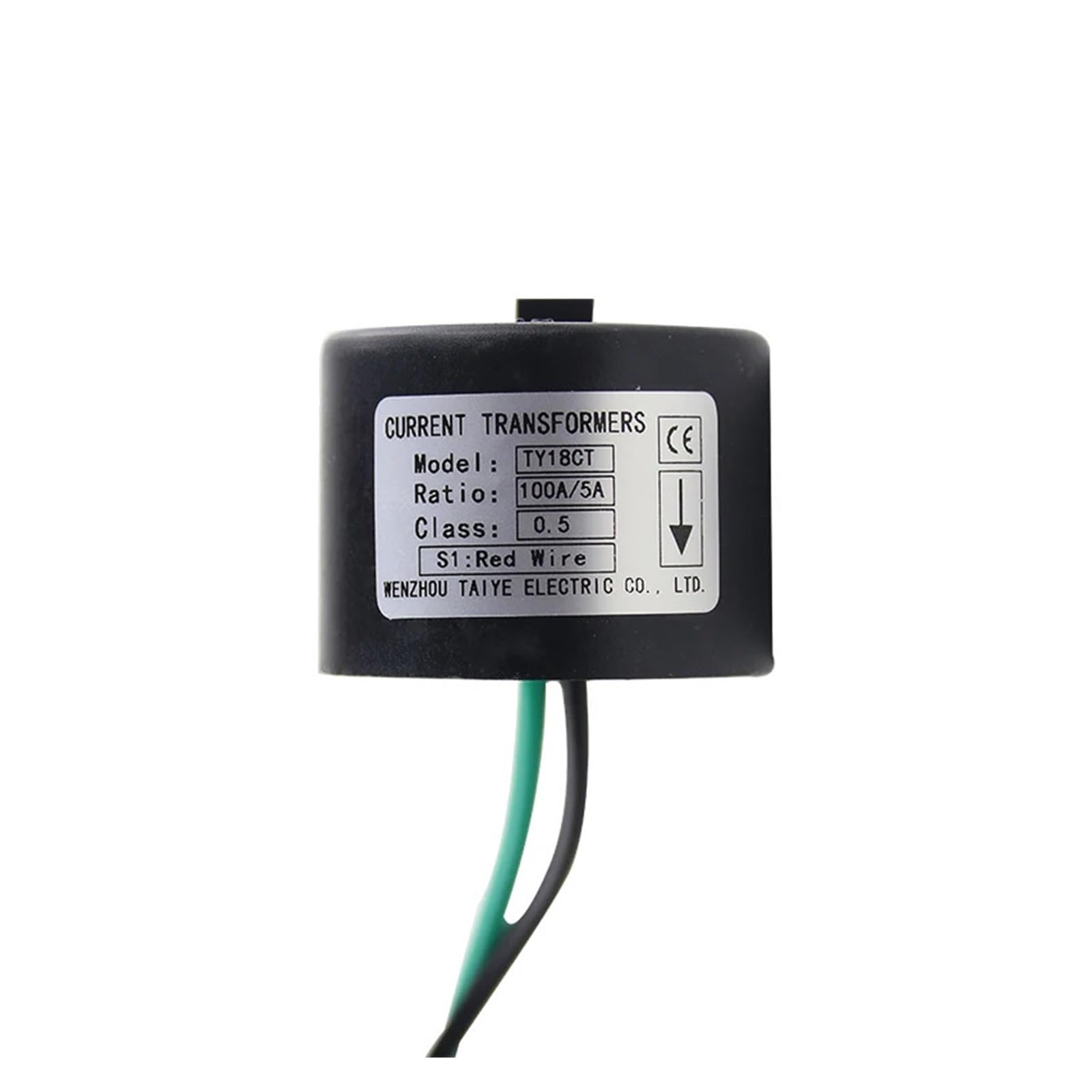 CLEUFWKO 1PCS Miniature Current Transformer Mini Rail Type Electric Meter Waterproof 0.5 Class(50A(5A))
