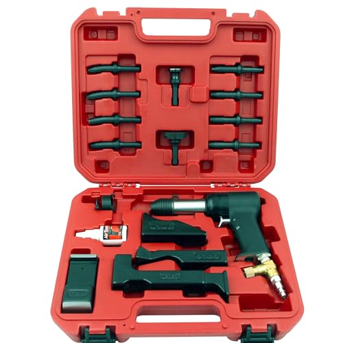 Wicks Aircraft 3X Deluxe Rivet Gun Set, Includes: 3X Rivet Gun, 4 Bucking Bars, 10 Rivet Sets, and Air Tool Oil.