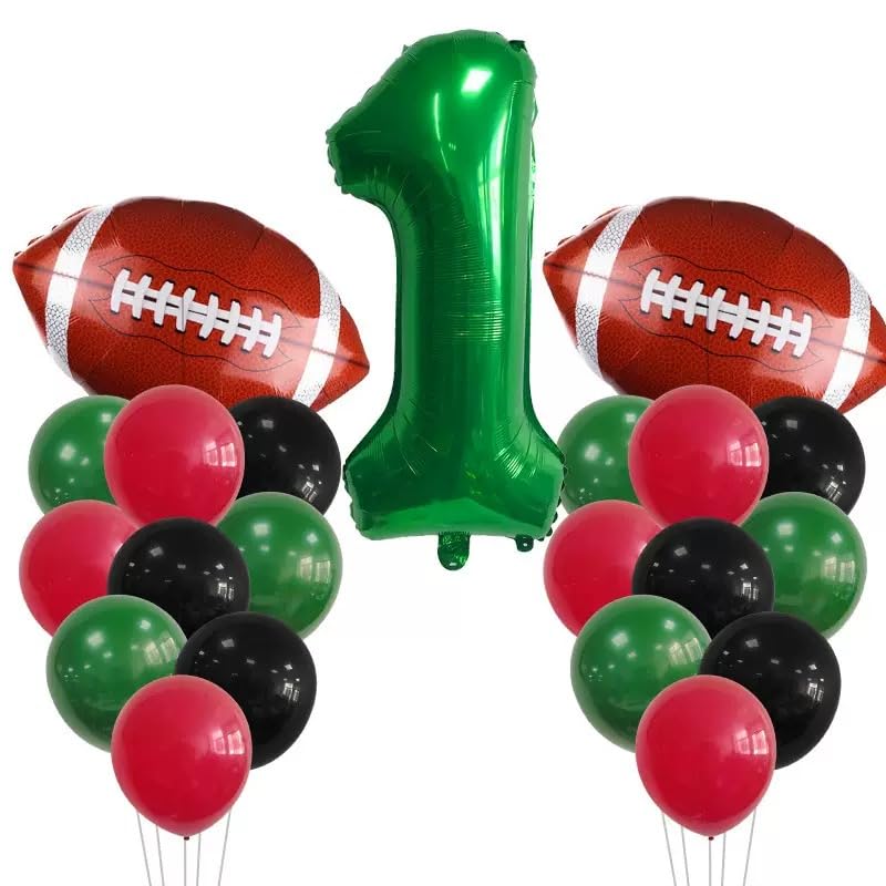 Ballon de football Mylar géant vert foncé de qualité supérieure pour fête d'enfant