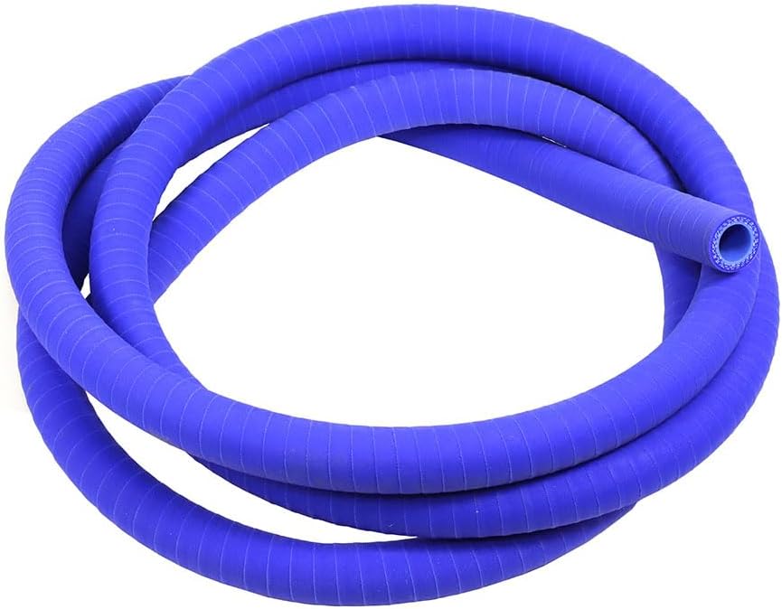 Universal TenKe 10FT High Performance 3-Ply Reinforced Radiator Coolant Hose 10mm 3/8" ID Silicone Hose Coupler Tube Matt Surface Matt Surface (10mm ID Black)