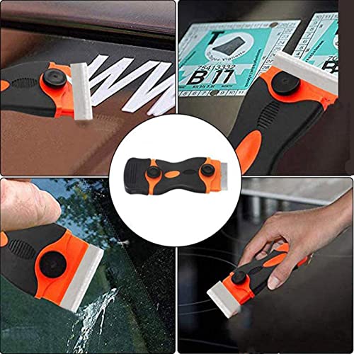 2 Pcs Raspador de Janelas | Conjunto de raspador de vidro para limpeza - Ferramenta de raspador retr