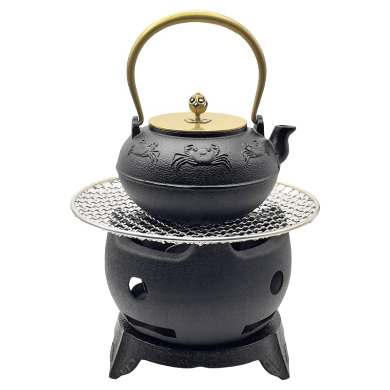 Parrilla de Carbón y Tetera Portátil SECHUDO 3 Piezas miniatura 1