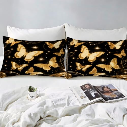 Housse de couette papillon 240x260 avec zip pour lit double - 4