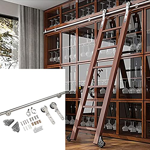 Rail de suspension coulissant de 250 cm avec extension pour porte de grange intérieure