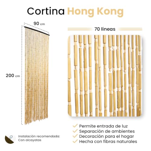 Cortina de puerta de madera Catral: protege tu hogar del sol con elegancia 6