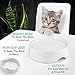CatGuru Food Table for Cat Bowl, Non Slip Pet Feeding Station for Cat Food Bowls, Raised Stand for Food and Water Cats Bowls, Elevated Pet Feeder, Stress Free Pet Dish Stand (Marshnallow)