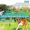TeqHome-Wireless-Dog-Fence-2-in-1-Electric-Dog-Fence-System-for-2-Dogs-with-Training-Collar-Remote-IP65-Waterproof-2023-Safety-Pets-Containment-System-for-All-Dogs-Cover-Up-to-8-Acre20-850ft Electric Dog Fence System 2024 - TeqHome for 2 Dogs with Training Collar