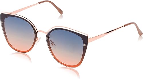 TAHARI womens Th809 Metal 100% Uv Protective Women's Cat Eye Sunglasses. Elegant Gifts for Her, 64 Mm Cat Eye Sunglasses