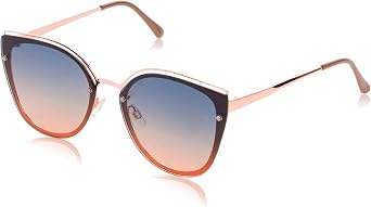 TAHARI womens Th809 Metal 100% Uv Protective Womens Cat Eye Sunglasses. Elegant Gifts for Her, 64 Mm Cat Eye Sunglasses