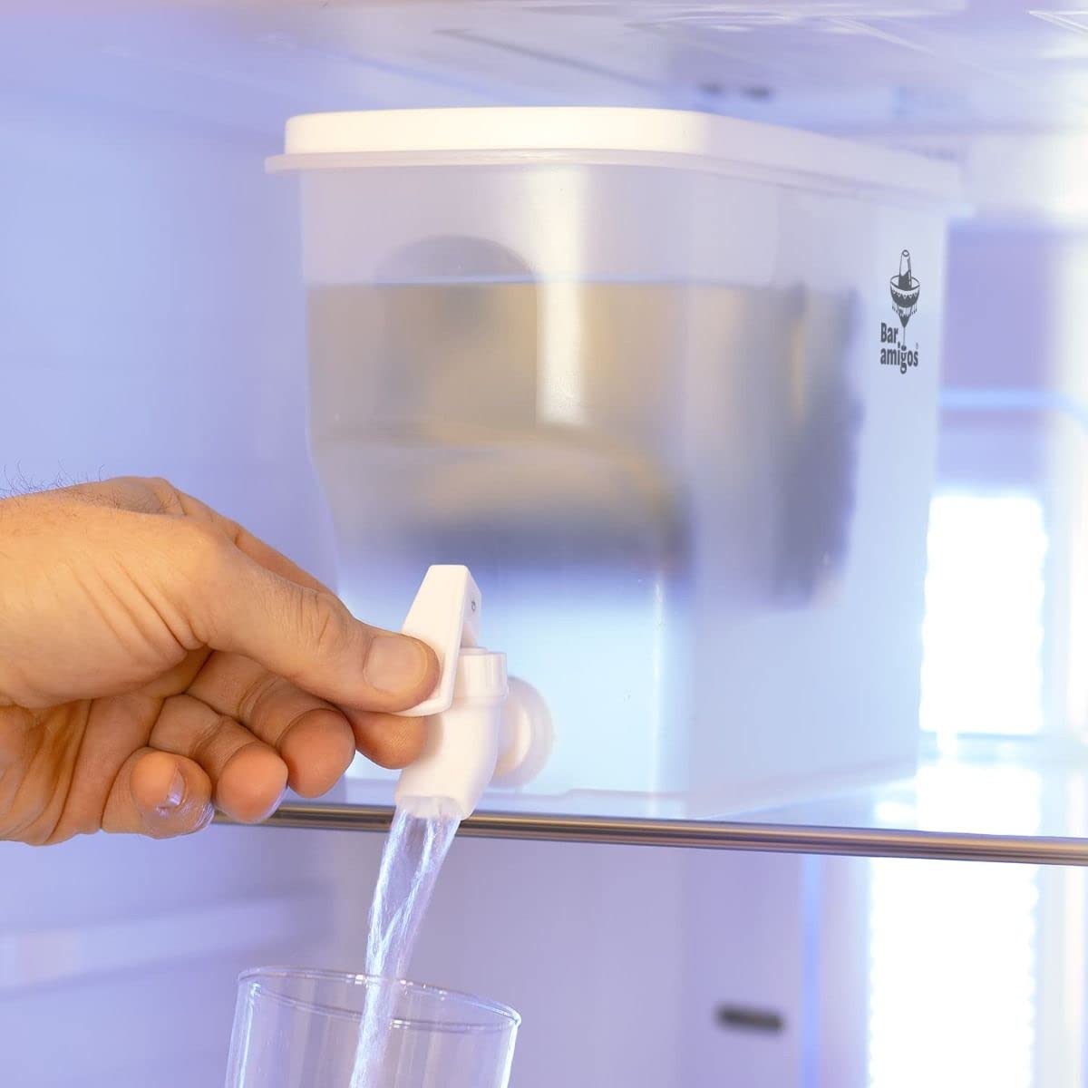 Bar Amigos Contenitore per infusione di frutta 3,5 l PETG rubinetto bevande serbatoio