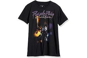 Prince Men's Purple Rain Revolution Graphic T-Shirt (Black)
