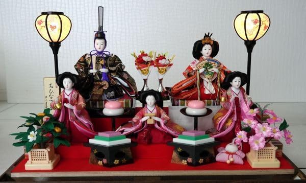 さらに値下！○保管 61巾 アクリルケース入り ひな人形 雛飾り