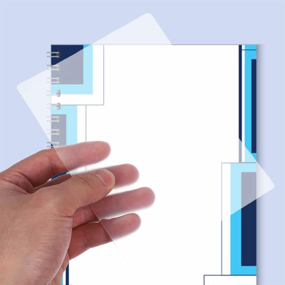 SHINEOFI 80 copertine per rilegatura in PVC, copertine per raccoglitori di presentazione, fogli di carta protettivi per relazioni, presentazioni, premi, libri, trasparenti, 0,4 mm