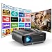 Tageslicht Beamer 2400ANSI Ultra HD 4K HDR10 Tagsüber Smart Projektor mit Tof Autofocus HDMI eARC/CEC WiFi6 Bluetooth5.4, 2 * 38W DB Audio WLAN Beamer für Heimkino Gaming Decke