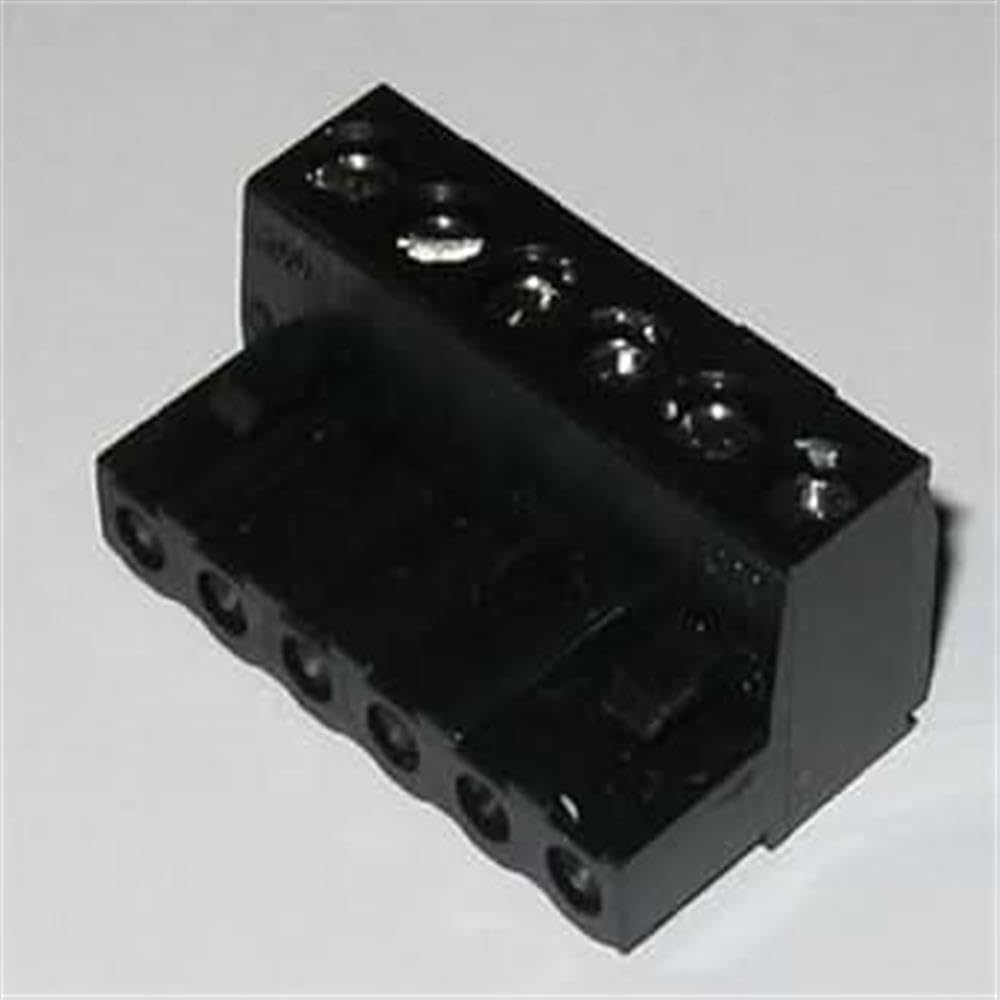6 Position Screw Terminal Block - 0.200 Spacing - 1 3/16" X 3/4" X 9/16"