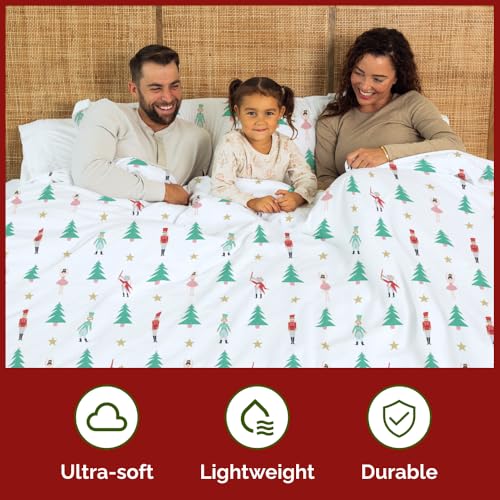 Image of Christmas Duvet Cover Cal King Size - 104 x 98, Nutcracker Ballet