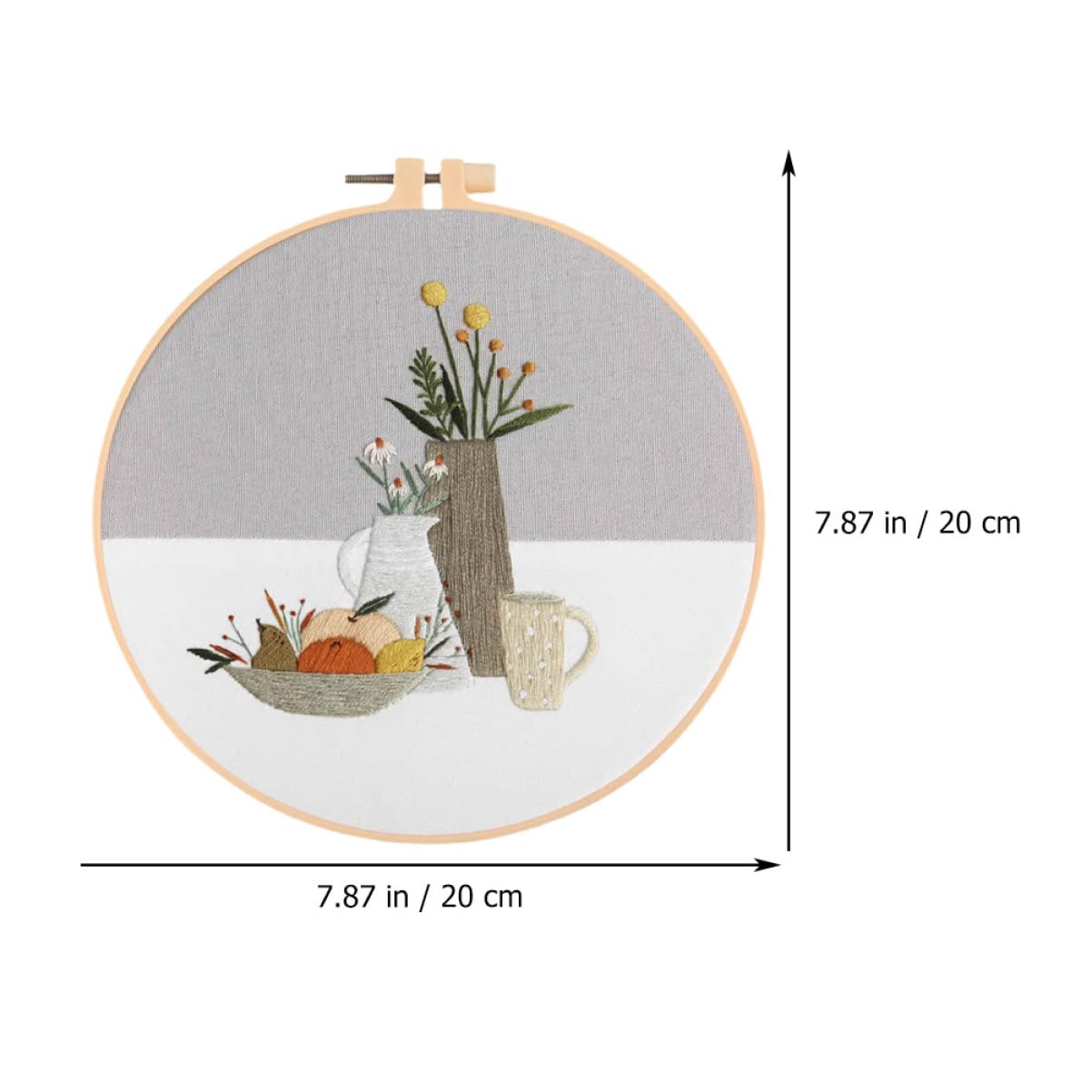 DOITOOL Kit de Bordado DIY 4 Sets Hilo de Bordar para Adornos y Manualidades, Adecuado para Actividades Familiares y Principiantes