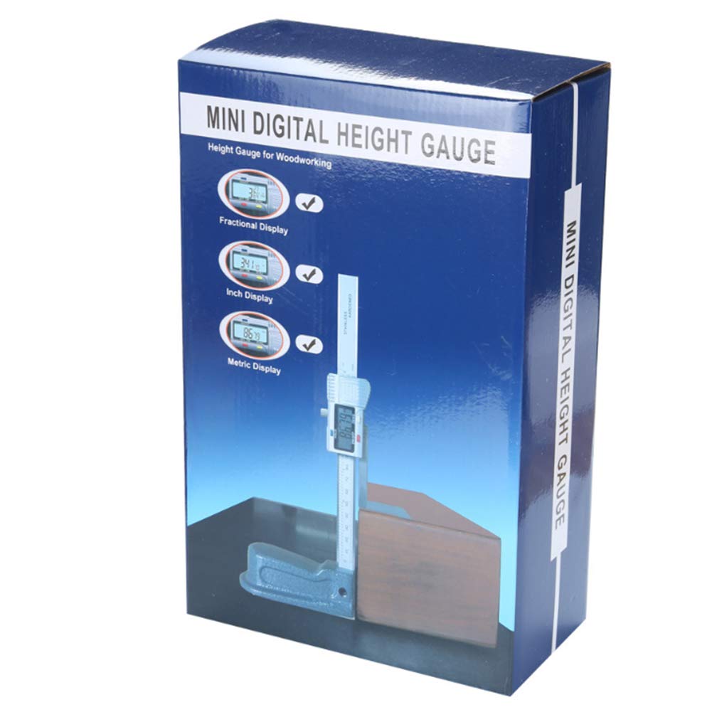 Trusquin, 0-150Mm Métal Vernier Mesure Affichage LCD Alimentation Travail Du Bois Étrier Scriber Batterie Pour Boiseries Outil De Mesure