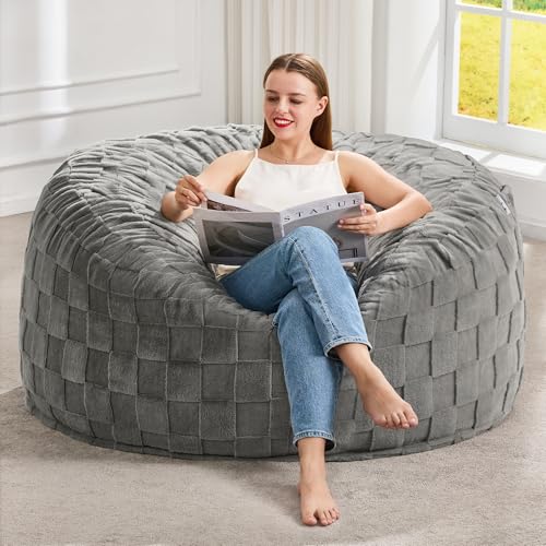 Image of Hobestluk Adults Bean Bag Chair 4FT Big BeanBag Chair Extra Large Oversized